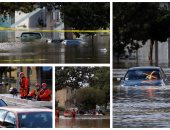 مياه الأمطار والفيضانات تغمر شوارع مدينة سان خوسيه الأمريكية