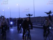 ننفرد بنشر صور مشاركة الرئيس السيسي فى ماراثون دراجات طلاب أكاديمية الشرطة