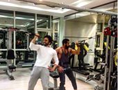  حسن الرداد ينشر صورته بعد عودته لممارسة الرياضة داخل الجيم