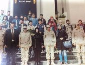 بالصور.. طلاب مدرسة اللغات بالحامول يزورون الكلية الحربية بالقاهرة