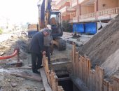 بالصور..رئيس مدينة مصيف بلطيم يتابع أعمال الصرف الصحى ومحطة الرفع الرئيسية