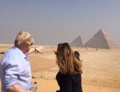 وزير الخارجية البريطانى يزور منطقة الأهرامات بالجيزة دعما للسياحة
