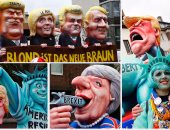 تمثال الحرية يقطع رأس "ترامب" فى كرنفال "روز" بألمانيا