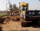 إغلاق طريق طنطا - السنطة بسبب أعمال ترميم كوبرى العشرة 