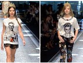 بالصور..جاستين بيبر يظهر على تصميماتDolce&Gabbanaباسبوع الموضة بميلانو