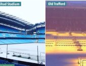 بالصور.. ملاعب مانشستر يونايتد وسيتى تتحول إلى ساحات جليد