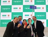 رئيس نادى برشلونة الرياضى يزور جناح  OPPO فى المعرض العالمى للهواتف MWC 2017