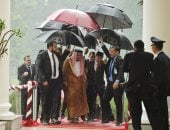 بالصور.. هطول الأمطار فى إندونيسيا خلال زيارة الملك سلمان