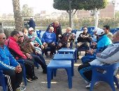 بالصور.. الصلح خير بين مدربى غزل المحلة والبلدية