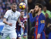 الريال ضد برشلونة.. ميسي وبنزيما الأكثر تهديفا الموسم الحالى قبل الكلاسيكو