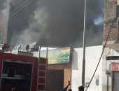 سيارات إطفاء تابعة للقوات المسلحة تشارك فى إخماد حريق الإسماعيلية