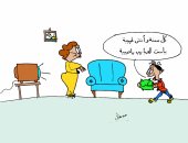 "سكر" هدية عيد الأم.. وسحر الحكام.. فى كاريكاتير جديد للموهوب مصطفى سعيد