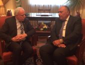 سامح شكرى: القضية الفلسطينية تحتل قمة أولويات السياسة الخارجية المصرية