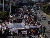 بالصور.. آلاف المحتجين فى جواتيمالا يطالبون باستقالة الرئيس