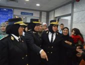 بالفيديو..الشرطة النسائية تشارك فى اليوم العالمى للمرأة باستقبال مرضى مستشفى العجوزة