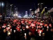 بالصور..اندلاع مظاهرات فى كوريا الجنوبية تطالب باستقالة بارك كون هيه رئيسة البلاد