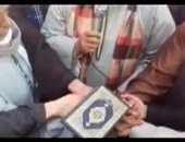 جلسة صلح عرفية تنهي خصومة ثأرية بين عائلتين بمركز مغاغة فى المنيا