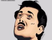 شاهد.. رونالدو وكندة علوش وآديل فى لوحات القارئ كريم اللبان
