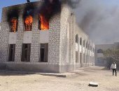 نشوب حريق بفرع أحد البنوك بالعاشر من رمضان