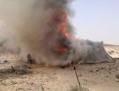 بالصور.. "إنفاذ القانون" بوسط سيناء تدمر عربتين مفخختين وتحرق 78 مزرعة خشخاش