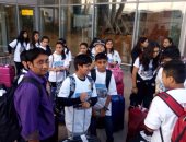 بالصور.. فوج من طلاب المدارس بالهند يصل القاهرة لزيارة المعالم السياحية