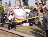 تمثال المطرية الأثرى يرقد فى سلام بالمتحف المصرى