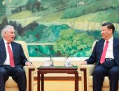 بالصور .. الرئيس الصينى وتيلرسون يؤكدان استعدادهما للتعاون بين البلدين