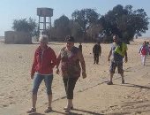 وفد ألمانى ورجال أعمال مصريين يزورون منطقة آثار تونة الجبل بالمنيا