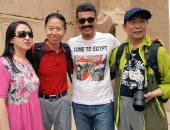 بالصور.. خالد النبوى يدعو السياح لزيارة مصر من الأقصر