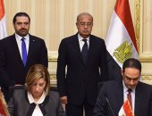 بالصور.. وزير الاقتصاد اللبنانى: نستهدف2.5 مليار دولار تبادلا تجاريا مع مصر خلال عامين 