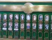 صورة عبد المحسن سلامة فى لوحة الشرف بخانة النقيب رقم 21 بنقابة الصحفيين