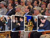 دموع الرئيس فى "يوم الشهيد".. السيسى بالندوة التثقيفية للقوات المسلحة: عيب علينا لو مخلناش بلدنا فى الأمام.. ويؤكد: ولاد الشهداء ولادى وهنضاعف موازنة "المحاربين القدامى".. ونجل شهيد يؤدى التحية العسكرية للرئيس