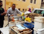 ضبط كمية من المواد الغذائية الفاسدة بسوق أهناسيا غرب بنى سويف 