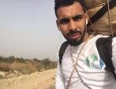 بالصور.. رحال يجوب شمال وجنوب سيناء رافعا شعار "معا ضد السرطان"