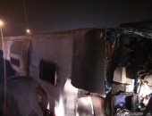 مصرع شخصين وإصابة 7 في حادث انقلاب سياره بالمنيا