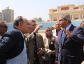 وزير الرياضة يتفقد أعمال تطوير استاد الإسكندرية ونادى الاتحاد