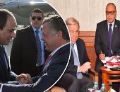 نشاط مكثف للسيسى عشية انعقاد القمة العربية.. الرئيس يبحث مع أمين الأمم المتحدة القضايا العربية والدولية.. ويطالب بتوجيه رسالة واضحة لكل من يتدخل بشئون المنطقة.. ويؤكد دعم مصر لاستقرار العراق فى لقائه بالعبادى 