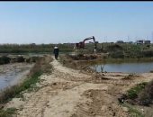 حملة لإزالة التعديات على بحيرة البرلس بكفر الشيخ