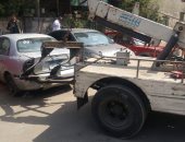 بالصور.. "أمن القاهرة" ترفع 107 سيارات متهالكة وتضبط 8 آلاف مخالفة مرورية