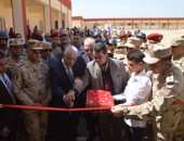 القوات المسلحة تفتتح مدرسة للتعليم الثانوى ووحدة اجتماعية بمدينة رأس سدر