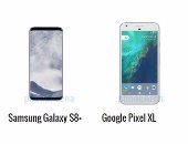بالمواصفات.. أبرز الفروق بين هاتفى جلاكسى S8+ وGoogle Pixel XL