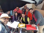 دينا فؤاد تصور "الحلال" على "سطوح" أحد منازل "مصر الجديدة"