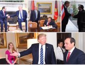 صور جديدة للقاء الرئيس السيسي مع ترامب بالبيت الأبيض