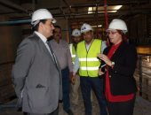 بالصور.. رئيس دار الكتب والوثائق القومية يتفقد مشروع تطوير مبنى باب الخلق