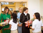 بالصور.. الملكة رانيا تشكر ميلانيا ترامب على حسن استقبالها بالبيت الأبيض