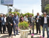محافظ الجيزة يفتتح أعمال تطوير 3 حدائق عامه بالعجوزة
