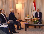 لاجارد تشيد خلال لقاء السيسى بالقرارات "الشجاعة" لدعم الاقتصاد المصرى