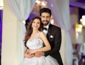 20 صورة جديدة من حفل زفاف كارمن سليمان على الملحن مصطفى جاد