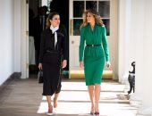 نيويورك تايمز: إطلالة أنيقة للملكة رانيا وميلانيا ترامب فى البيت الأبيض