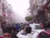 بالفيديو.. اللقطات الاولى بعد حادث تفجير كنيسة مارمرقس بالإسكندرية